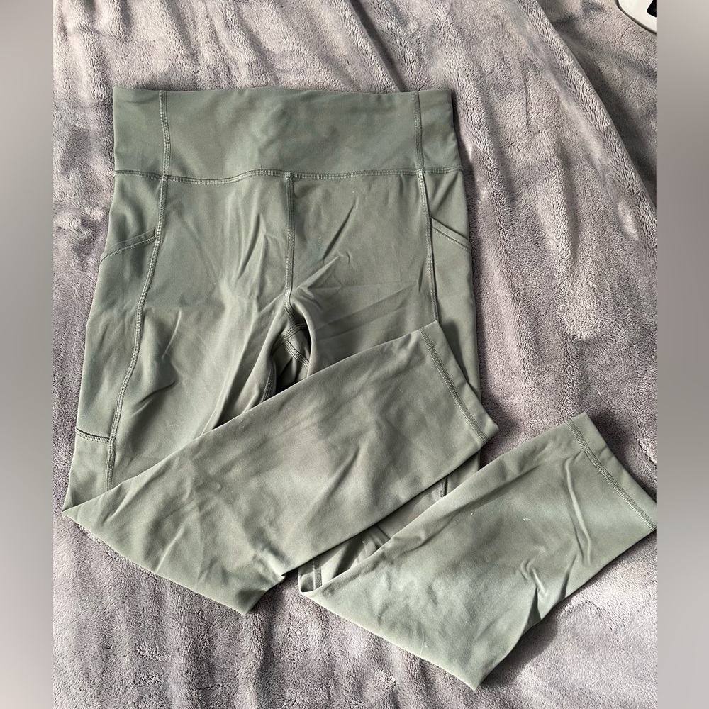 Lululemon Fast and Free Legging 25” - Army Green